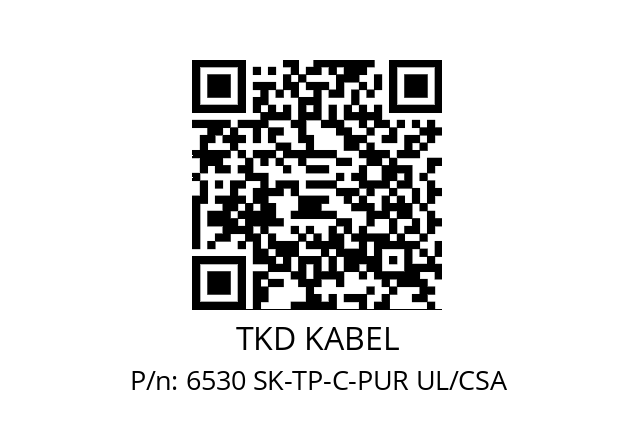   TKD KABEL 6530 SK-TP-C-PUR UL/CSA