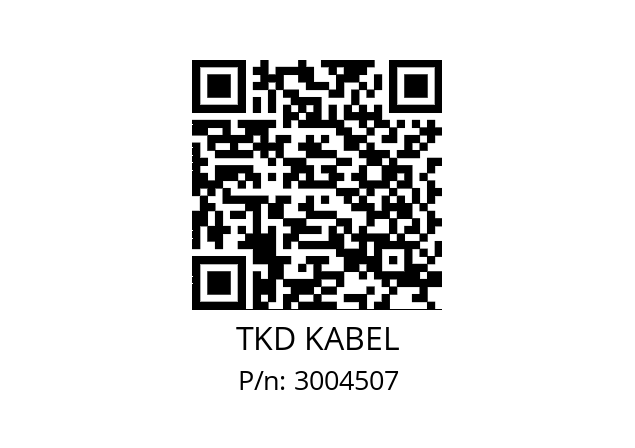   TKD KABEL 3004507