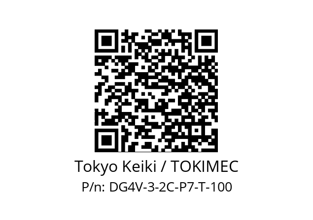   Tokyo Keiki / TOKIMEC DG4V-3-2C-P7-T-100