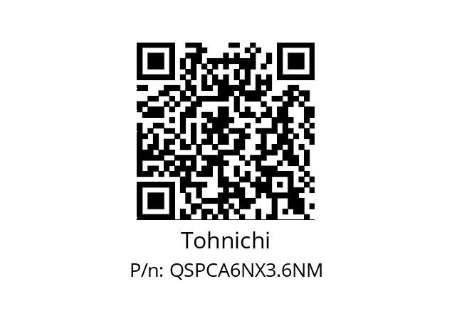   Tohnichi QSPCA6NX3.6NM