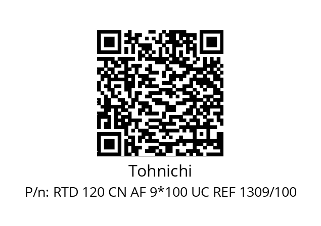   Tohnichi RTD 120 CN AF 9*100 UC REF 1309/100