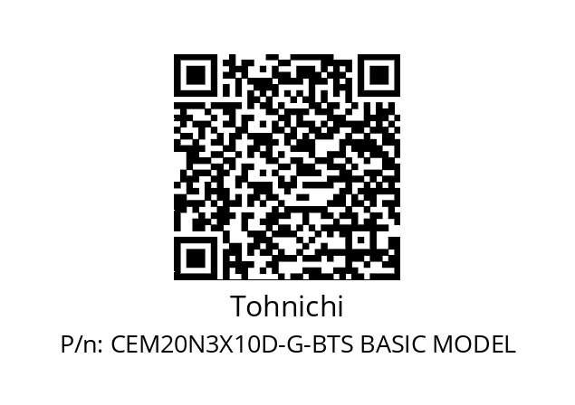   Tohnichi CEM20N3X10D-G-BTS BASIC MODEL