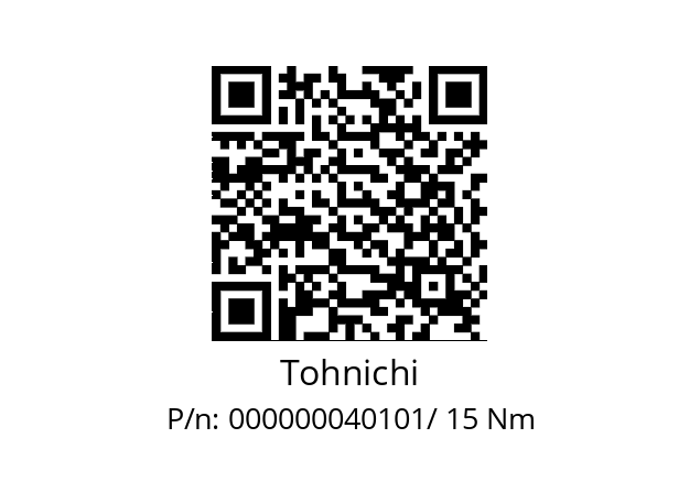   Tohnichi 000000040101/ 15 Nm