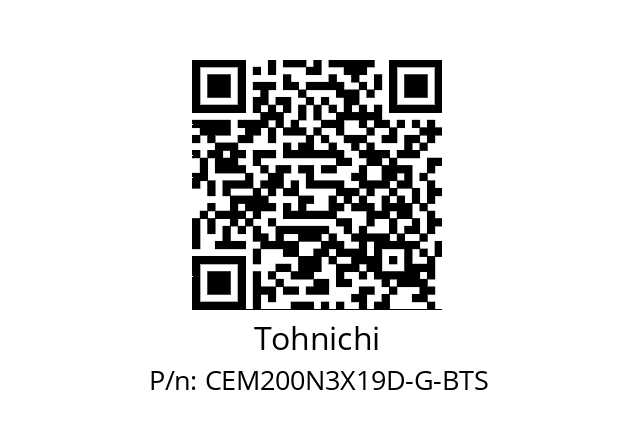   Tohnichi CEM200N3X19D-G-BTS