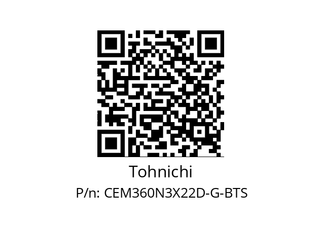   Tohnichi CEM360N3X22D-G-BTS