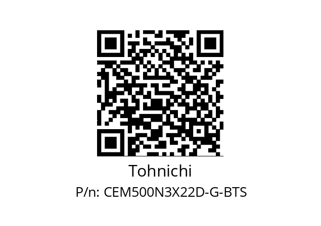   Tohnichi CEM500N3X22D-G-BTS