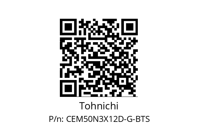   Tohnichi CEM50N3X12D-G-BTS