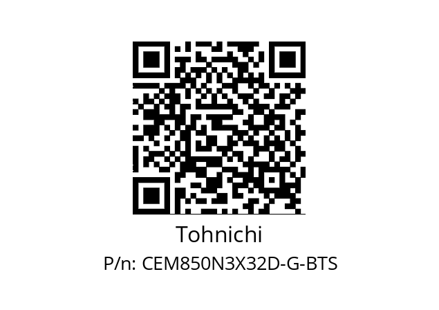   Tohnichi CEM850N3X32D-G-BTS