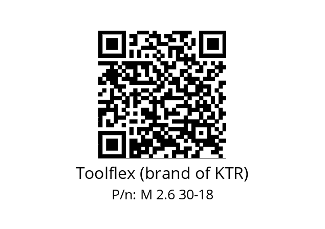   Toolflex (brand of KTR) M 2.6 30-18