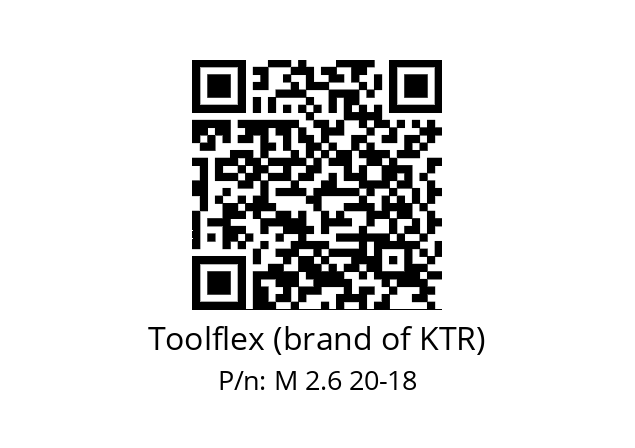   Toolflex (brand of KTR) M 2.6 20-18