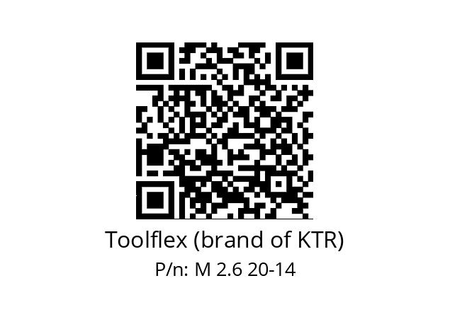   Toolflex (brand of KTR) M 2.6 20-14