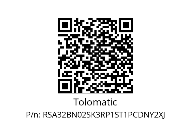   Tolomatic RSA32BN02SK3RP1ST1PCDNY2XJ