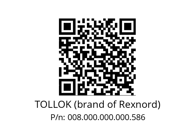   TOLLOK (brand of Rexnord) 008.000.000.000.586