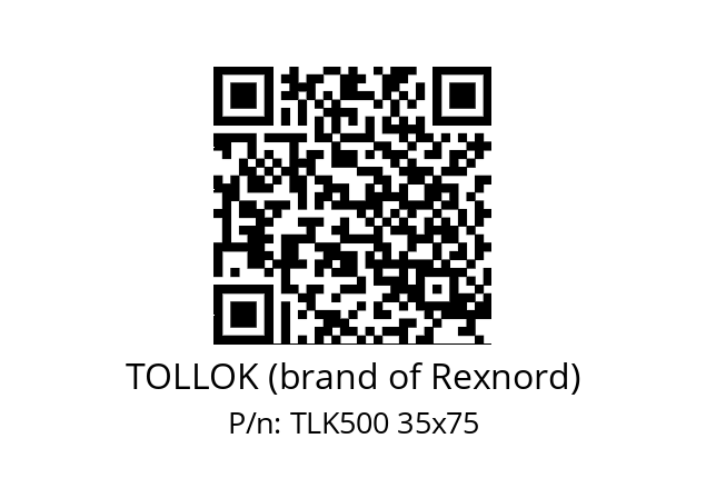   TOLLOK (brand of Rexnord) TLK500 35x75