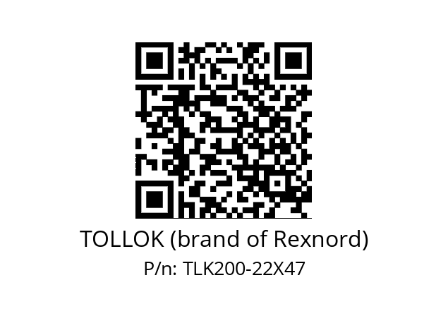   TOLLOK (brand of Rexnord) TLK200-22X47