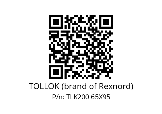   TOLLOK (brand of Rexnord) TLK200 65X95