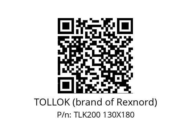   TOLLOK (brand of Rexnord) TLK200 130X180