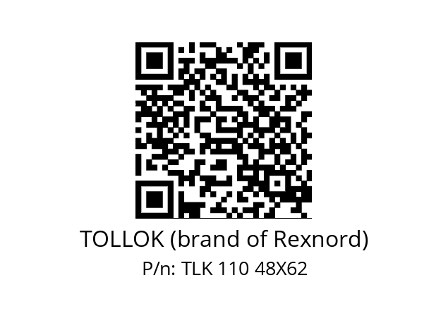   TOLLOK (brand of Rexnord) TLK 110 48X62