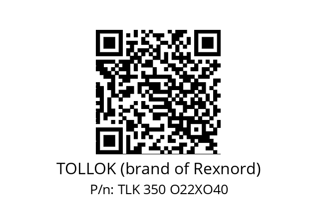   TOLLOK (brand of Rexnord) TLK 350 O22XO40