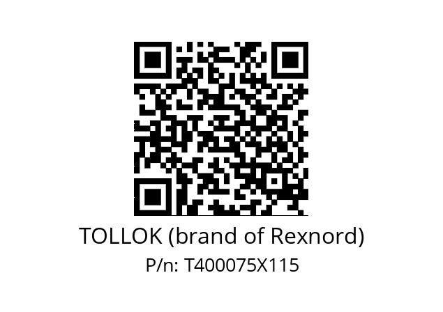   TOLLOK (brand of Rexnord) T400075X115