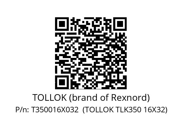   TOLLOK (brand of Rexnord) T350016X032  (TOLLOK TLK350 16X32)