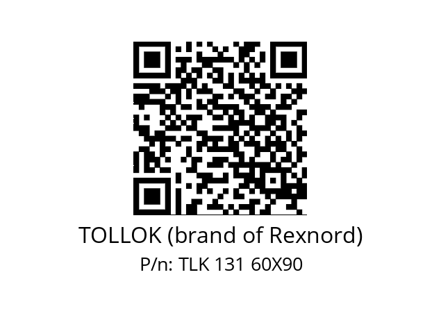   TOLLOK (brand of Rexnord) TLK 131 60X90