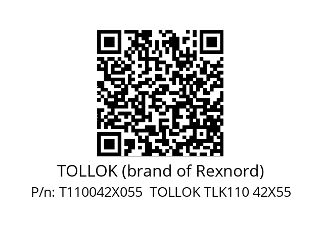   TOLLOK (brand of Rexnord) T110042X055  TOLLOK TLK110 42X55