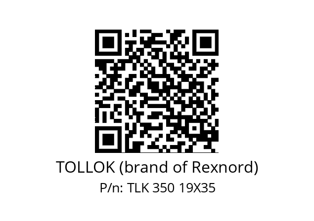   TOLLOK (brand of Rexnord) TLK 350 19X35