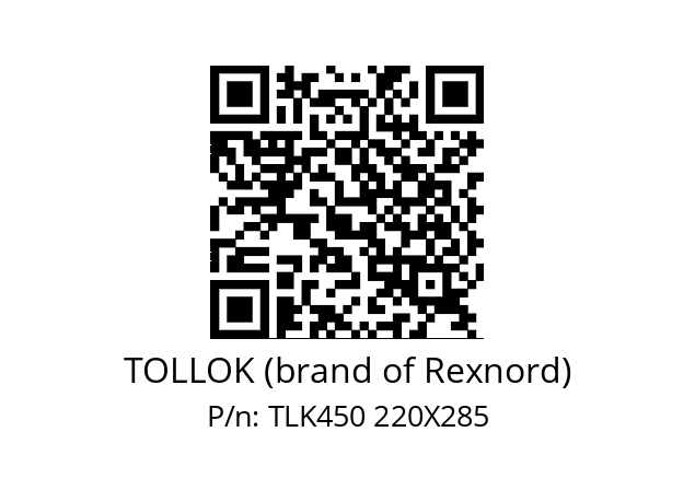   TOLLOK (brand of Rexnord) TLK450 220X285