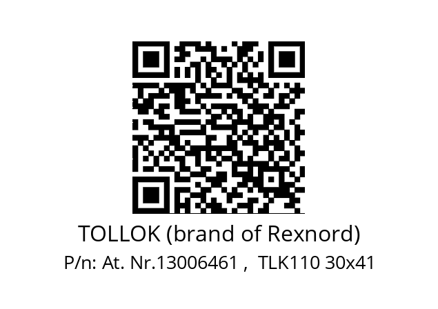   TOLLOK (brand of Rexnord) At. Nr.13006461 ,  TLK110 30x41