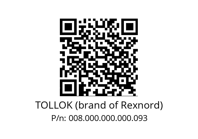   TOLLOK (brand of Rexnord) 008.000.000.000.093