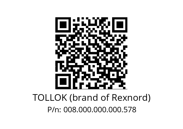   TOLLOK (brand of Rexnord) 008.000.000.000.578