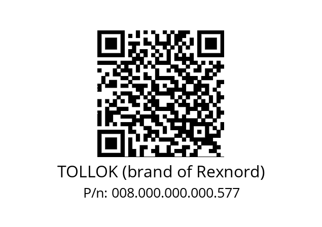   TOLLOK (brand of Rexnord) 008.000.000.000.577