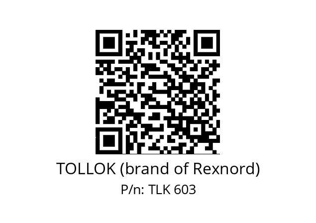   TOLLOK (brand of Rexnord) TLK 603