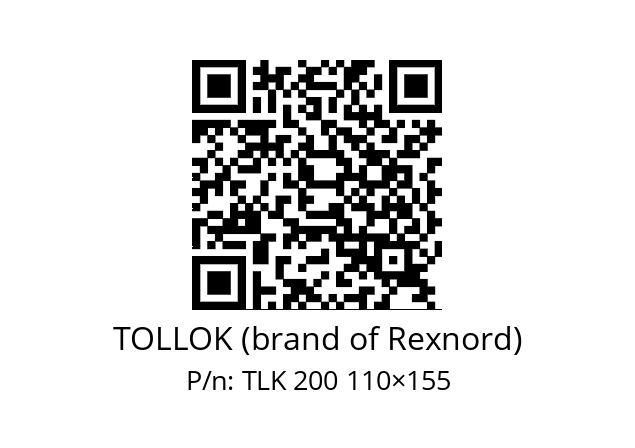   TOLLOK (brand of Rexnord) TLK 200 110×155