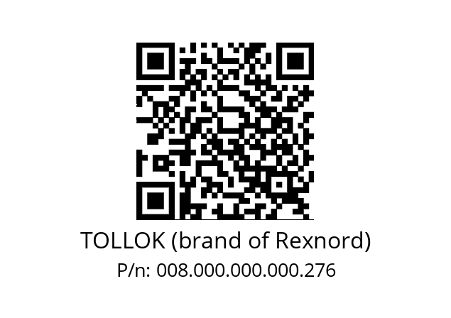   TOLLOK (brand of Rexnord) 008.000.000.000.276