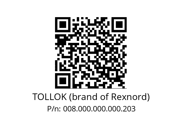   TOLLOK (brand of Rexnord) 008.000.000.000.203