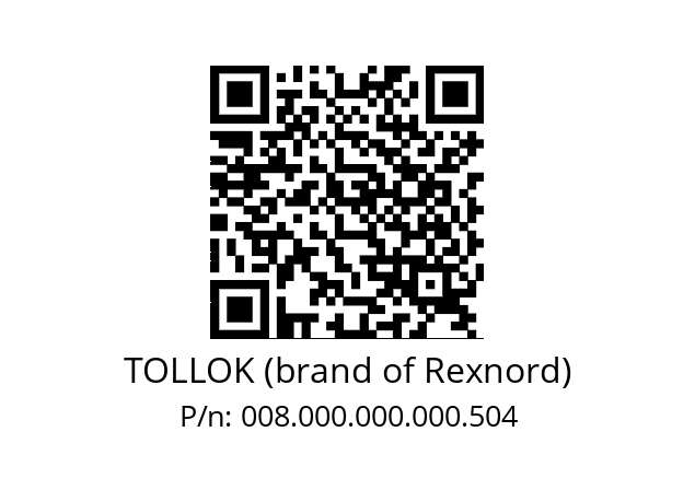   TOLLOK (brand of Rexnord) 008.000.000.000.504