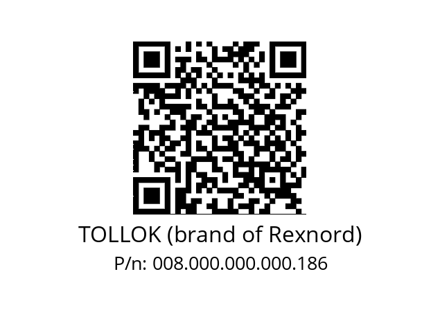   TOLLOK (brand of Rexnord) 008.000.000.000.186