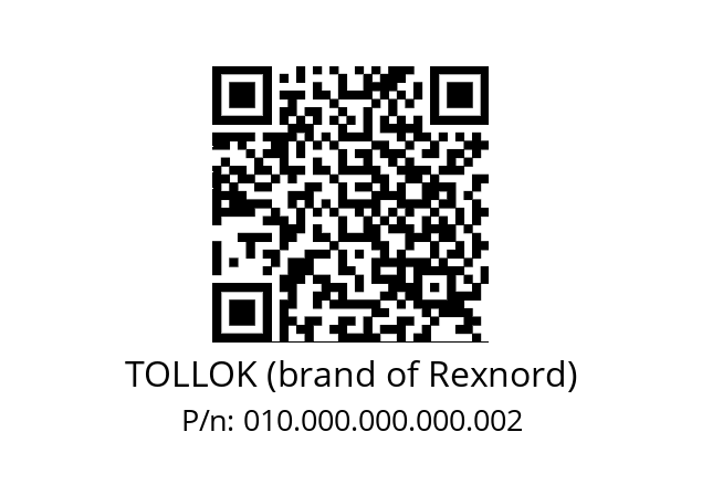   TOLLOK (brand of Rexnord) 010.000.000.000.002