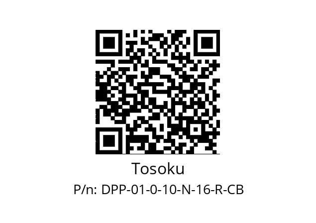   Tosoku DPP-01-0-10-N-16-R-CB