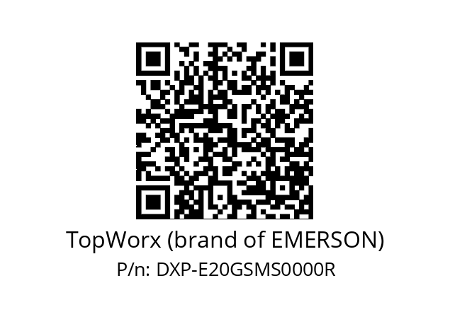   TopWorx (brand of EMERSON) DXP-E20GSMS0000R