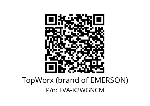   TopWorx (brand of EMERSON) TVA-K2WGNCM