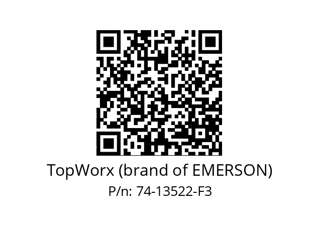   TopWorx (brand of EMERSON) 74-13522-F3