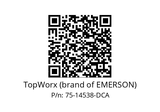   TopWorx (brand of EMERSON) 75-14538-DCA