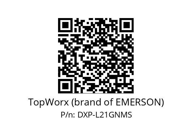   TopWorx (brand of EMERSON) DXP-L21GNMS