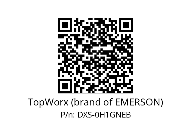   TopWorx (brand of EMERSON) DXS-0H1GNEB