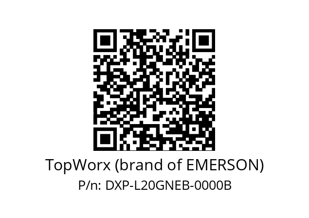   TopWorx (brand of EMERSON) DXP-L20GNEB-0000B