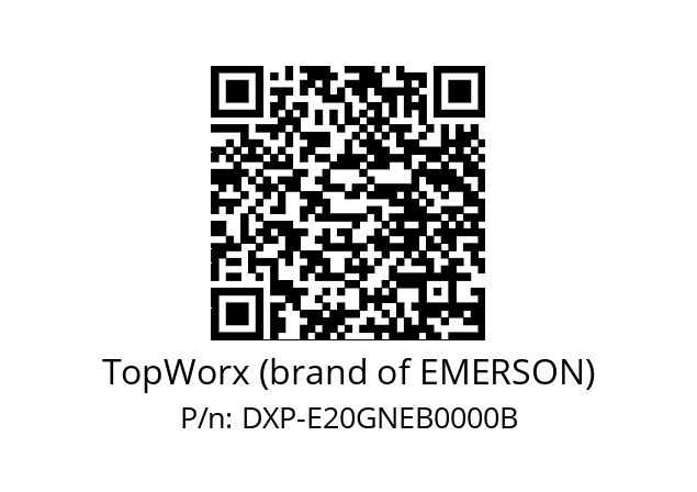   TopWorx (brand of EMERSON) DXP-E20GNEB0000B