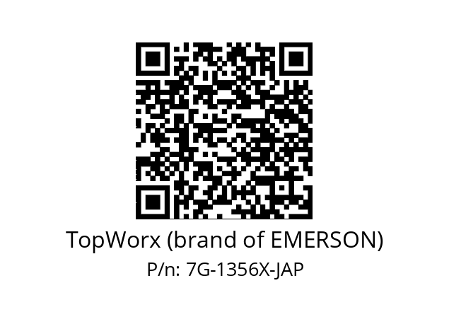   TopWorx (brand of EMERSON) 7G-1356X-JAP